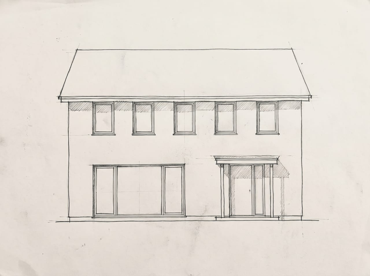 Sketch to render: before and after